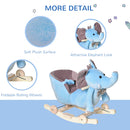 HOMCOM Children's Rocking Elephant - Blue
