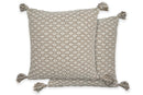 Casablanca - Recycled Cotton Cushion Cover in Taupe