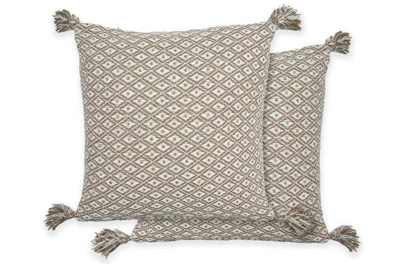 Casablanca - Recycled Cotton Cushion Cover in Taupe