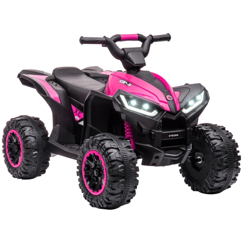 HOMCOM Kids Electric Ride On Quad Bike 12v - Pink