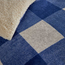 Bedlam Cosy Theo Check Duvet Cover Set in Blue