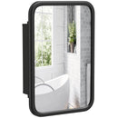 HOMCOM Bathroom Wall Cabinet With Mirror Black