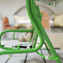 AIYAPLAY Kids Garden Swing Chair, Swing Seat with Adjustable Canopy, Green