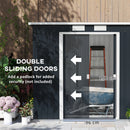 Outsunny 7 x 4ft Metal Garden Storage Shed w/ Double Door Dark Grey