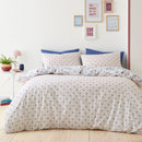 Fusion Coffee Club Duvet Cover Set in Blue