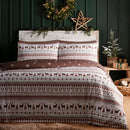 Fusion Christmas Fairisle Duvet Cover Set in Natural