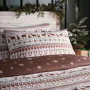 Fusion Christmas Fairisle Duvet Cover Set in Natural