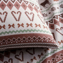 Fusion Christmas Fairisle Duvet Cover Set in Natural