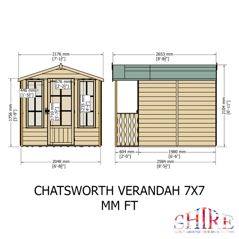 Chatsworth & Verandah Summerhouse