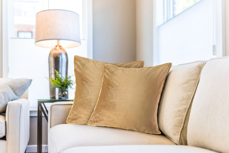 Chelsea - Soft Touch Velvet Luxury Cushion Cover in Orange