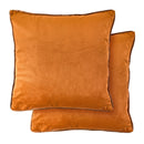 Chelsea - Soft Touch Velvet Luxury Cushion Cover in Orange