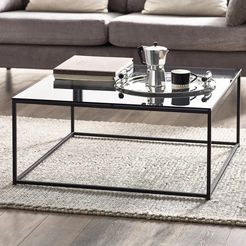 Chicago Square Coffee Table Smoked Glass
