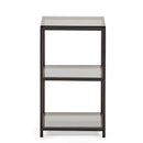 Chicago Tall Narrow Side Table Smoked Glass