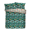 Fusion Christmas Ornaments Duvet Cover Set in Green