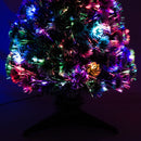 Christmas Time 3ft 90cm Green/White Artificial Christmas Tree W/ Prelit LED Lights-Multicolor