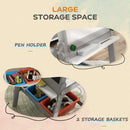 AIYAPLAY Double Sided Art Easel For Kids With Paper Roll