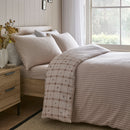 D & D Cottage Check Duvet Cover Set in Natural