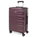 Pierre  Cardin Ultra Strong ABS Travel Case With 8 Spinner Wheels TSA Locks