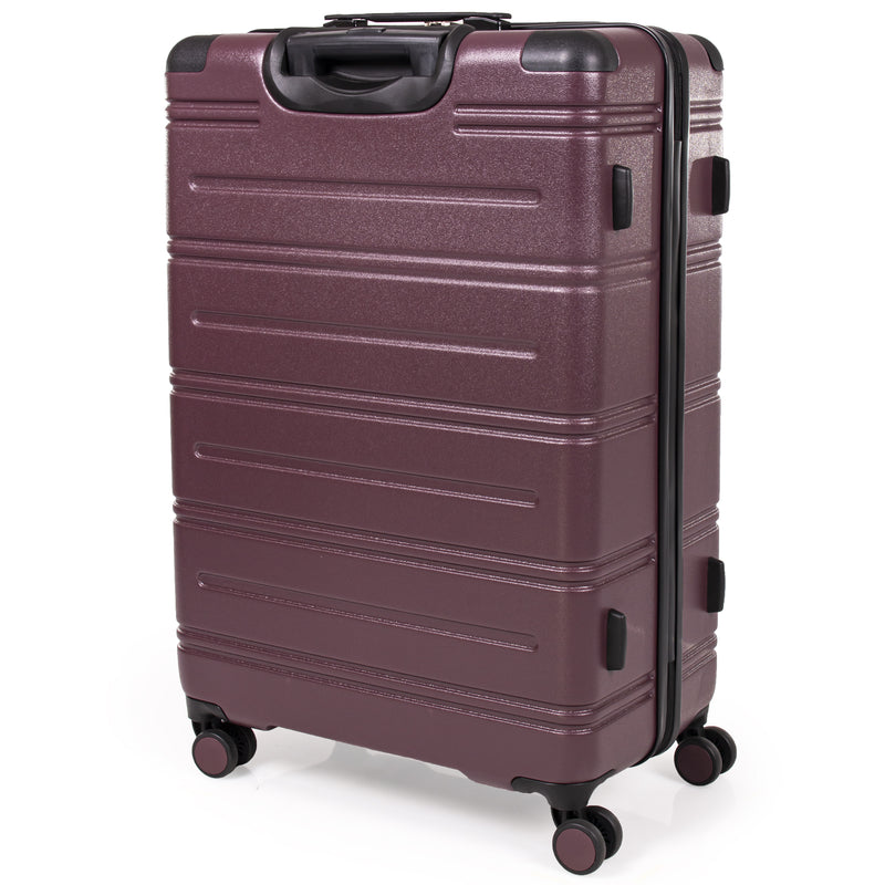 Pierre  Cardin Ultra Strong ABS Travel Case With 8 Spinner Wheels TSA Locks