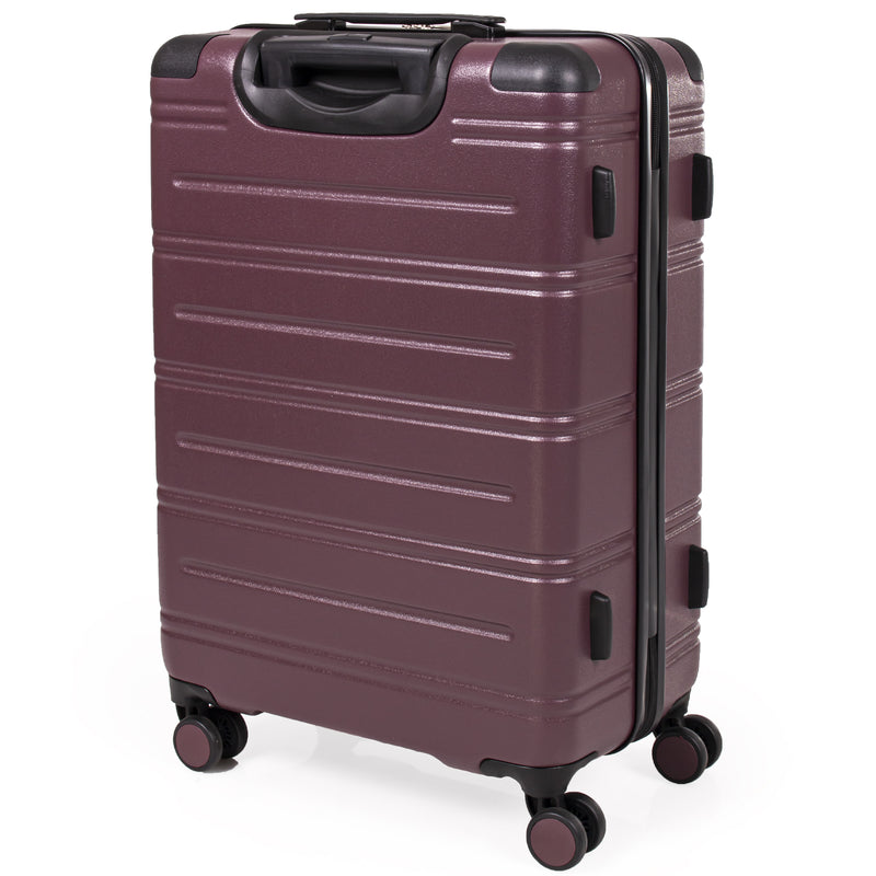 Pierre  Cardin Ultra Strong ABS Travel Case With 8 Spinner Wheels TSA Locks