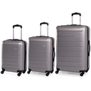 Pierre Cardin Hard Shell Lightweight 4 Wheel Durable Travel Suitcase Grey
