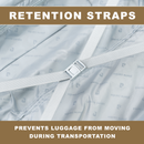 Pierre Cardin Ultra Strong Lightweight Travel Case With 8 Spinner Wheels TSA Locks