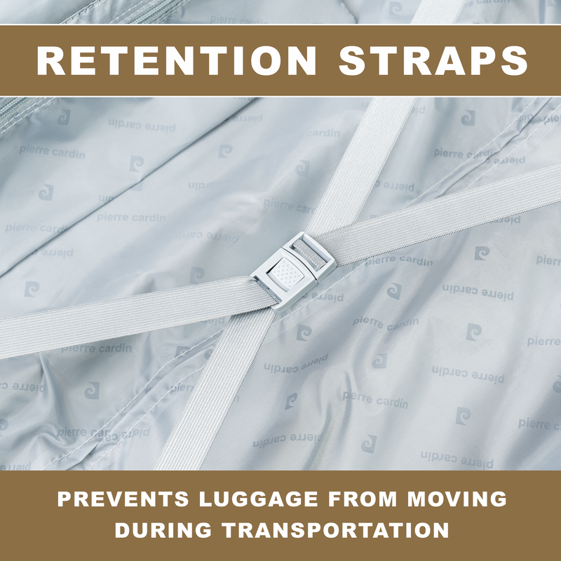 Pierre Cardin Ultra Strong Lightweight Travel Case With 8 Spinner Wheels TSA Locks