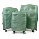 Pierre Cardin Ultra Strong Lightweight Travel Case With 8 Spinner Wheels TSA Locks