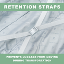 Pierre Cardin Ultra Strong Lightweight Travel Case With 8 Spinner Wheels TSA Locks