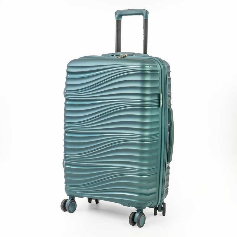 Pierre Cardin Ultra Strong Lightweight Travel Case With 8 Spinner Wheels TSA Locks