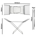 Daewoo Heated Clothes Airer With Wings