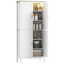 HOMCOM 176.5 cm Tall Freestanding Pantry Storage Cabinet with 4 Doors