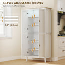 HOMCOM 176.5 cm Tall Freestanding Pantry Storage Cabinet with 4 Doors