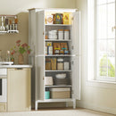 HOMCOM 176.5 cm Tall Freestanding Pantry Storage Cabinet with 4 Doors
