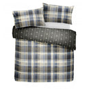 D & D Connolly Check Duvet Cover Set in Charcoal