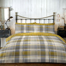 D & D Connolly Check Duvet Cover Set in Ochre