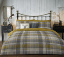 D & D Connolly Check Duvet Cover Set in Ochre