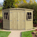 Corner Pressure Treated Shed