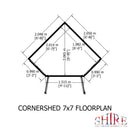 Corner Pressure Treated Shed