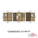 Corner Pressure Treated Shed