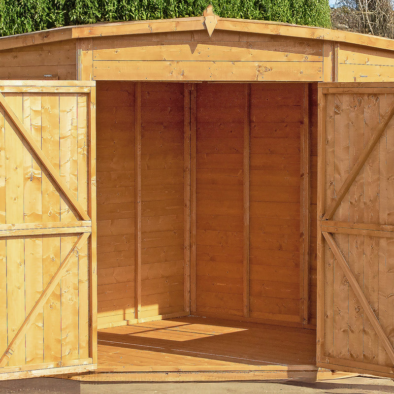 Shiplap Corner Shed