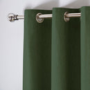 Fusion Cannes Eyelet Curtains in Bottle Green