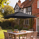 Outsunny Garden Parasol, Outdoor Umbrella With Tilt Function, Black