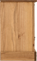 CORONA PETITE BEDSIDE - DISTRESSED WAXED PINE