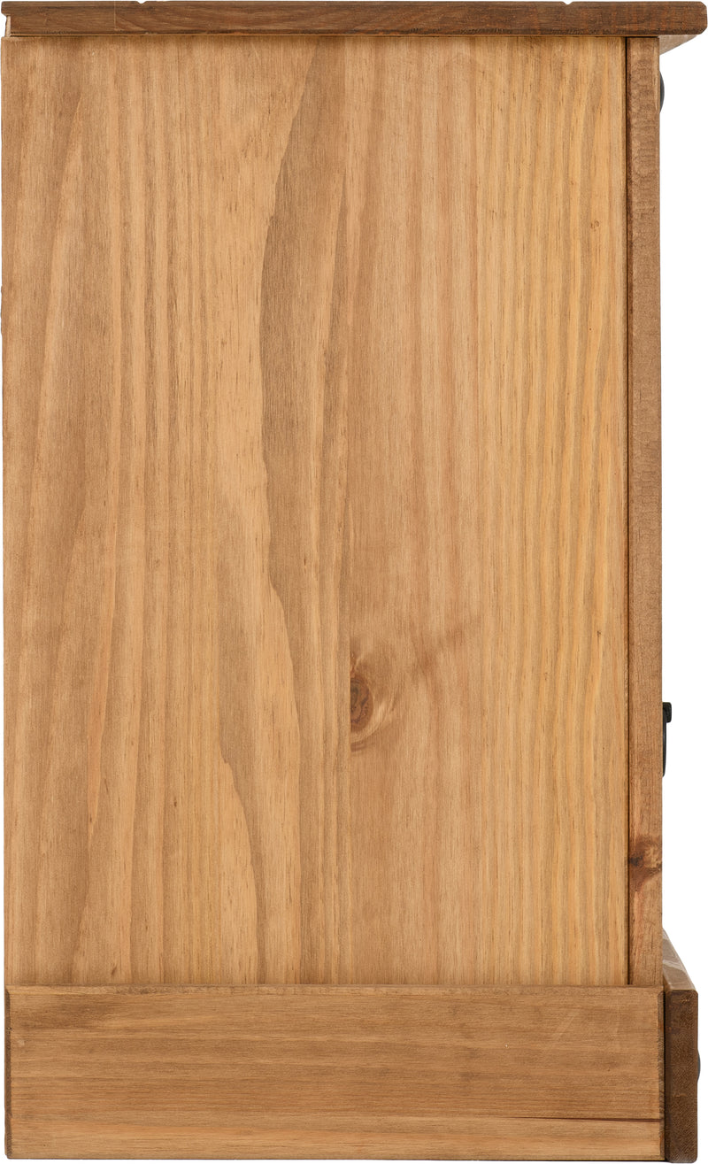 CORONA PETITE BEDSIDE - DISTRESSED WAXED PINE