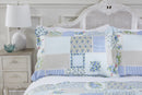 Cotswold - Quilted Patchwork Bedspread Set in Blue