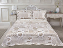 Cotswold - Quilted Patchwork Bedspread Set in Natural