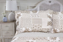 Cotswold - Quilted Patchwork Bedspread Set in Natural