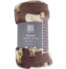 Highland Cow Printed Super Soft Flannel Throw - 120x150cm
