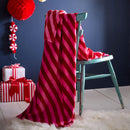 Fusion Candy Stripe Throw Throw in Pink